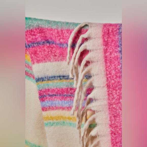 NWT Free People Skye Stripe Blanket - Picture 3 of 4